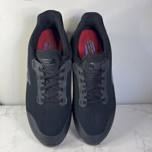 Skechers 77222W Womens Black Slip Resistant Fit Round Toe Work Shoes Size 8.5